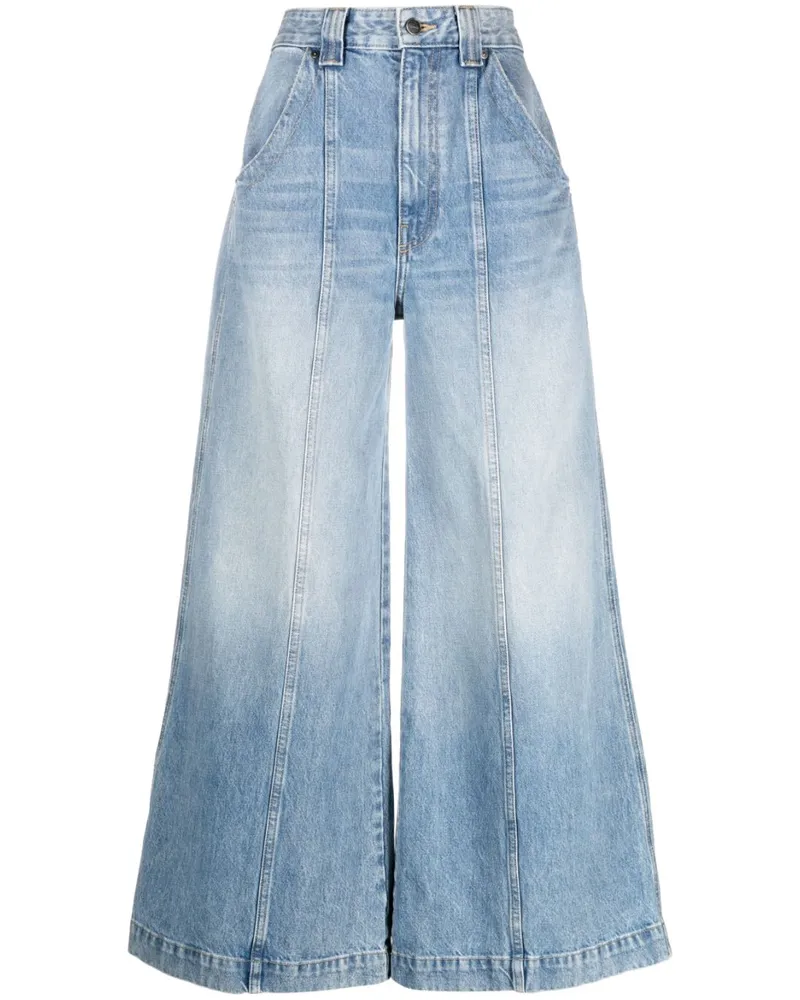 KHAITE Jeans mit weitem Bein Blau