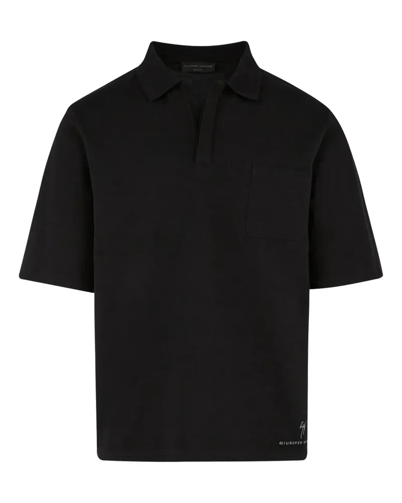 Giuseppe Zanotti Lr-63 Poloshirt - Schwarz Schwarz