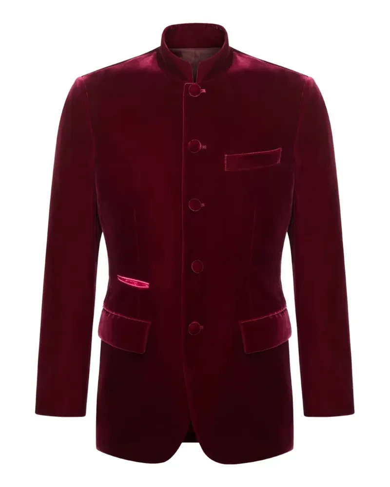 Shanghai Tang velvet five-button jacket - Rot Rot