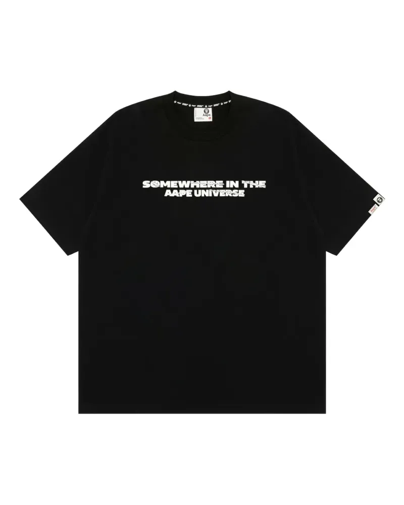 BAPE T-Shirt mit grafischem Print - Schwarz Schwarz
