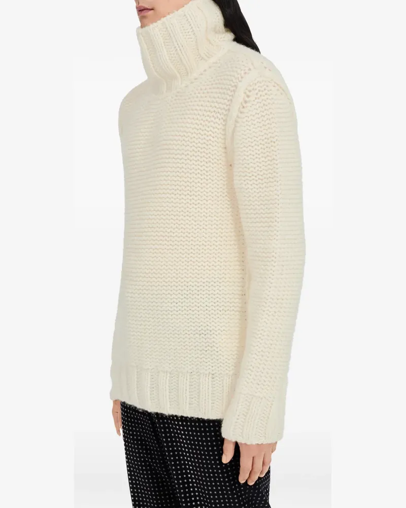Maison Margiela Grob gestrickter Rollkragenpullover - Nude Nude