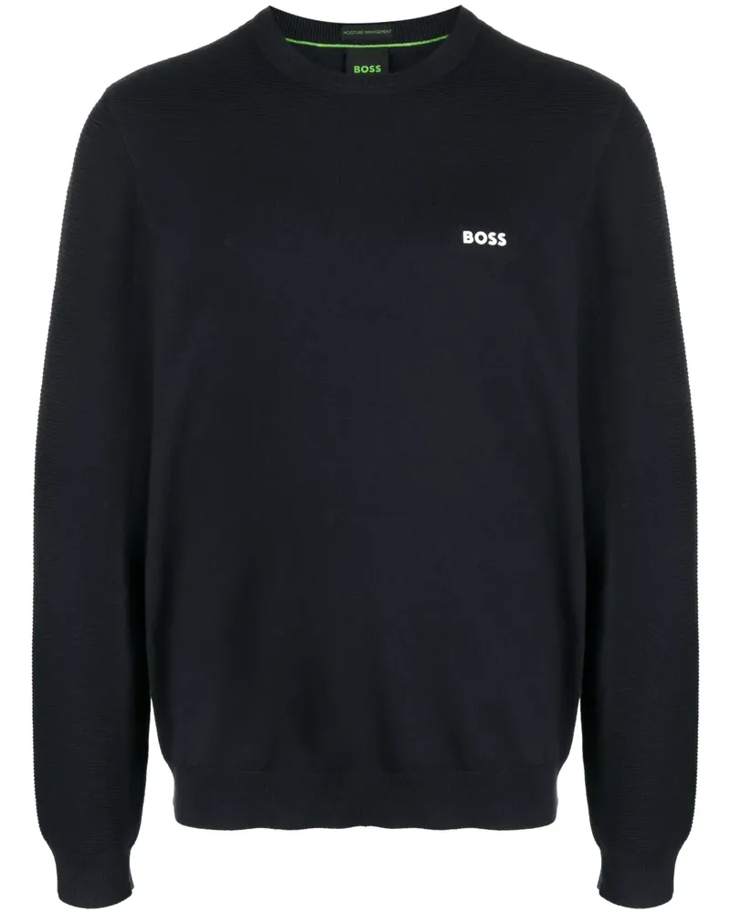 HUGO BOSS Pullover mit rundem Ausschnitt - Blau Blau