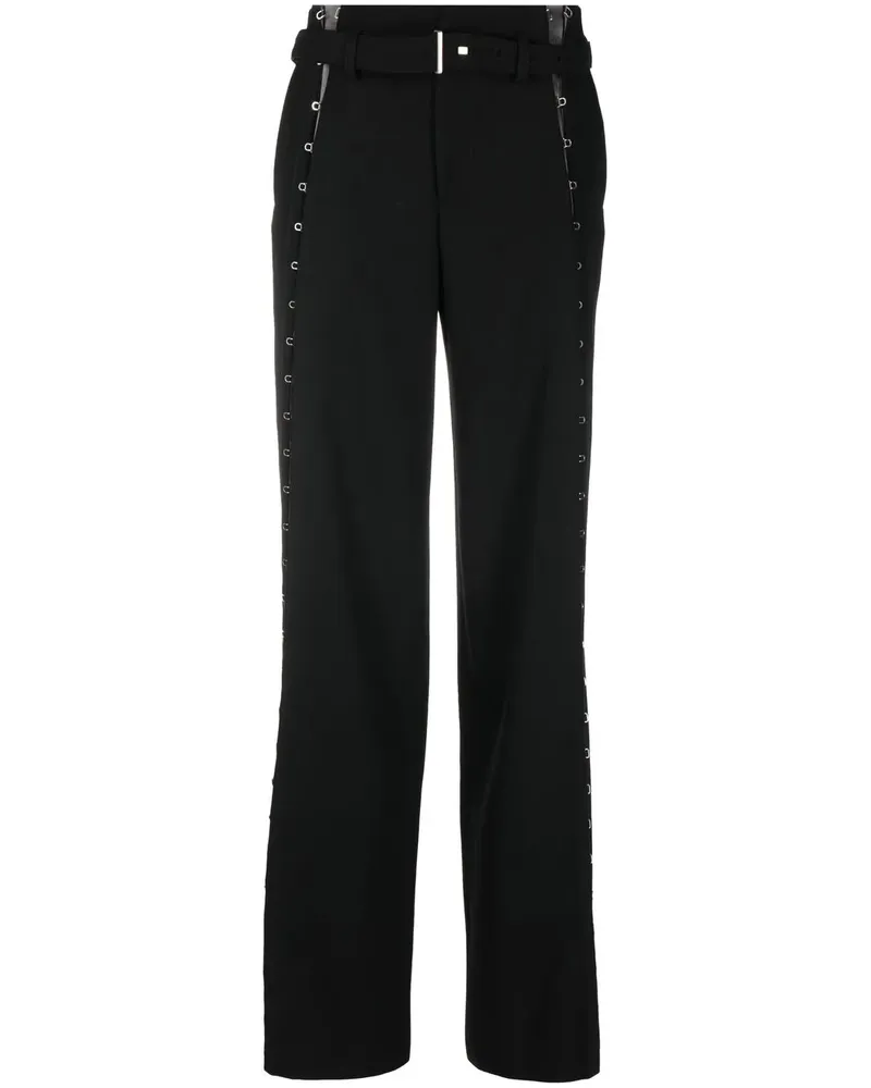 Dion Lee Weite Hose mit Ösen - Schwarz Schwarz