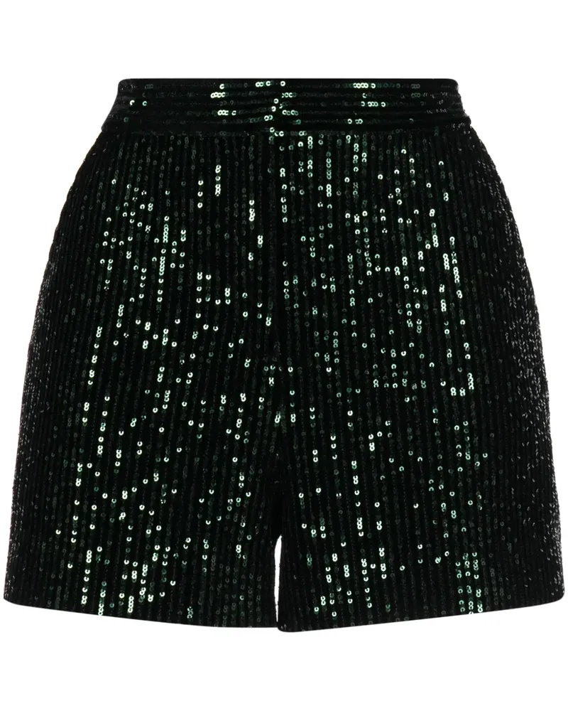 Elie Saab Shorts mit hohem Bund - Schwarz Schwarz