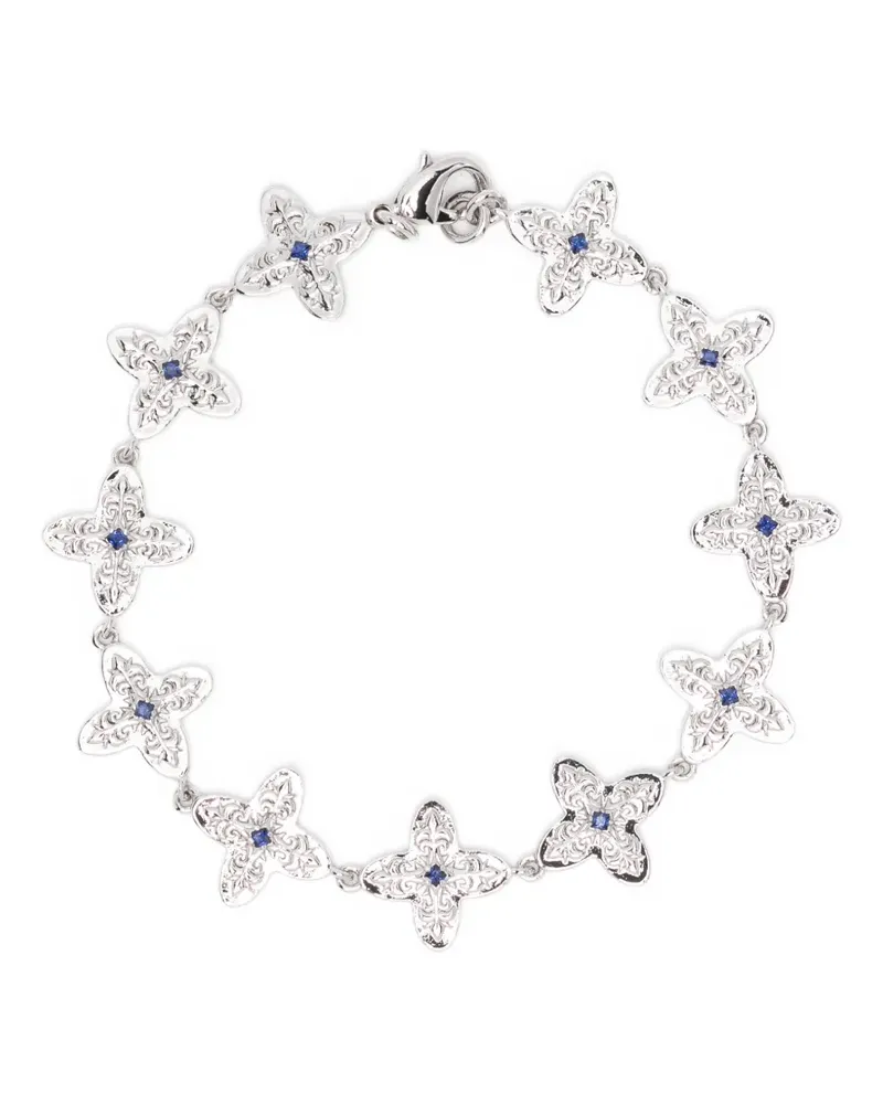DARKAI Gothic Clover bracelet - Silber Silber