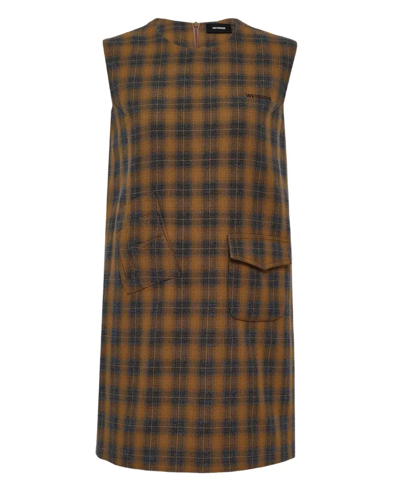 WE 11 DONE check sleeveless jumpsuit - Braun Braun