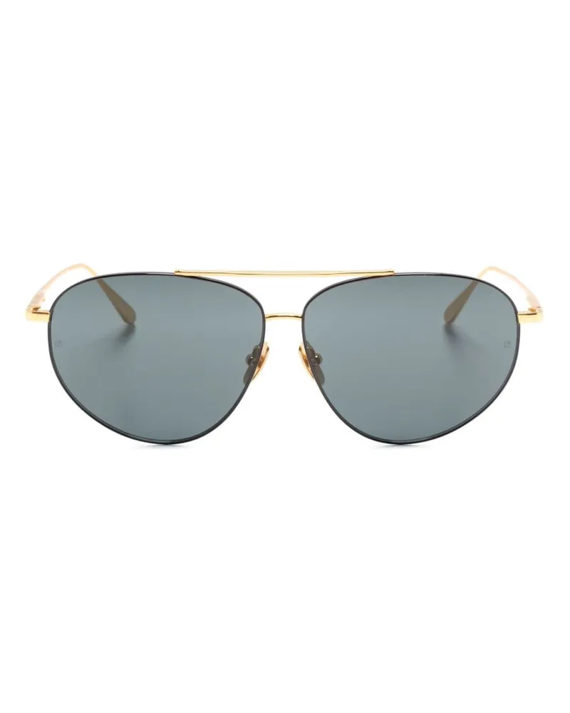 Linda Farrow Gabriel Sonnenbrille Gold