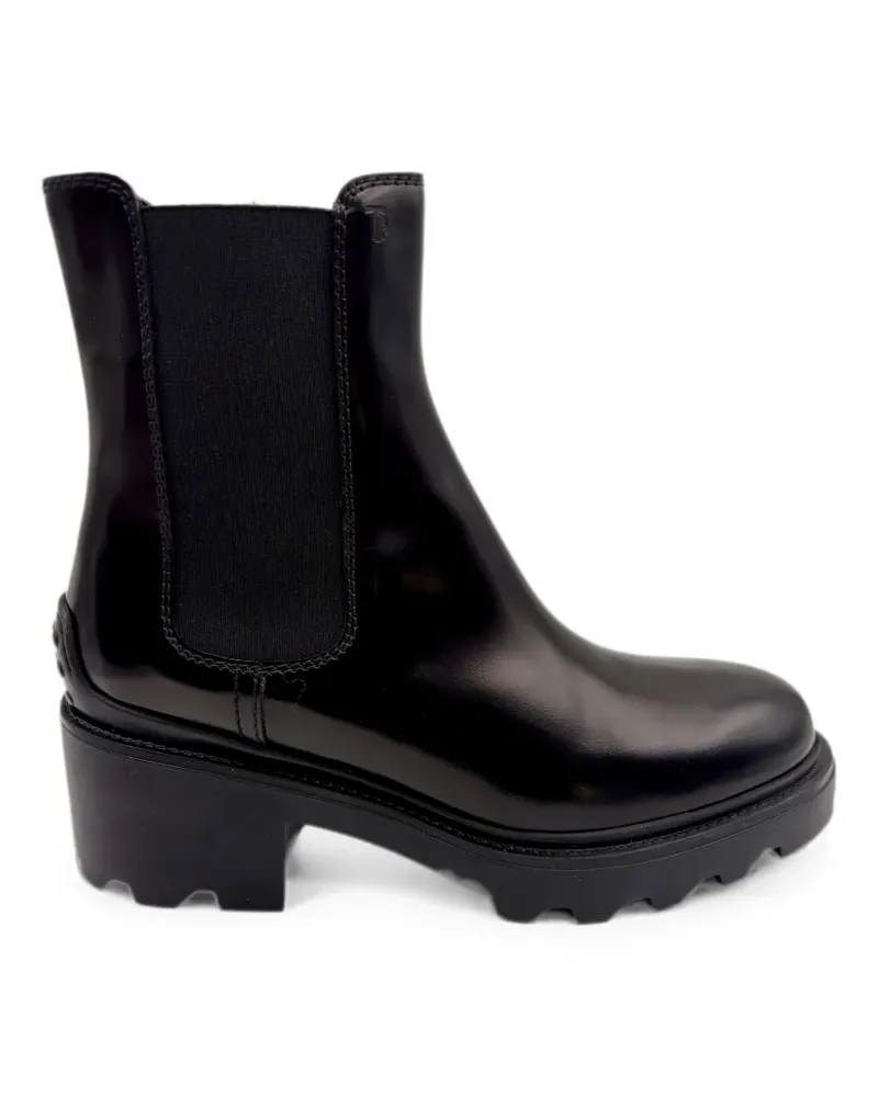 TOD'S gommini-detail Chelsea boots - Schwarz Schwarz