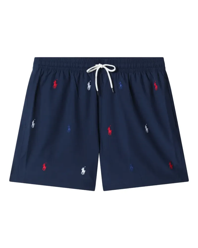 Ralph Lauren logo embroidered swim trunks - Blau Blau