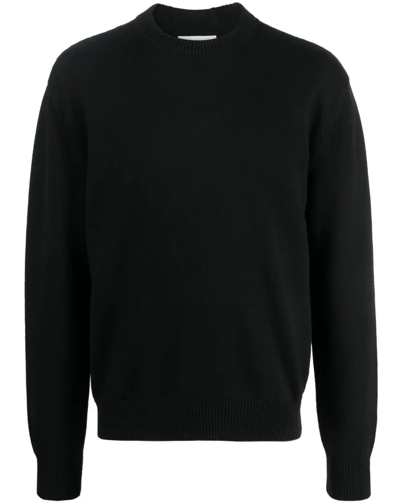 Jil Sander Strickpullover mit Rundhalsausschnitt - Schwarz Schwarz