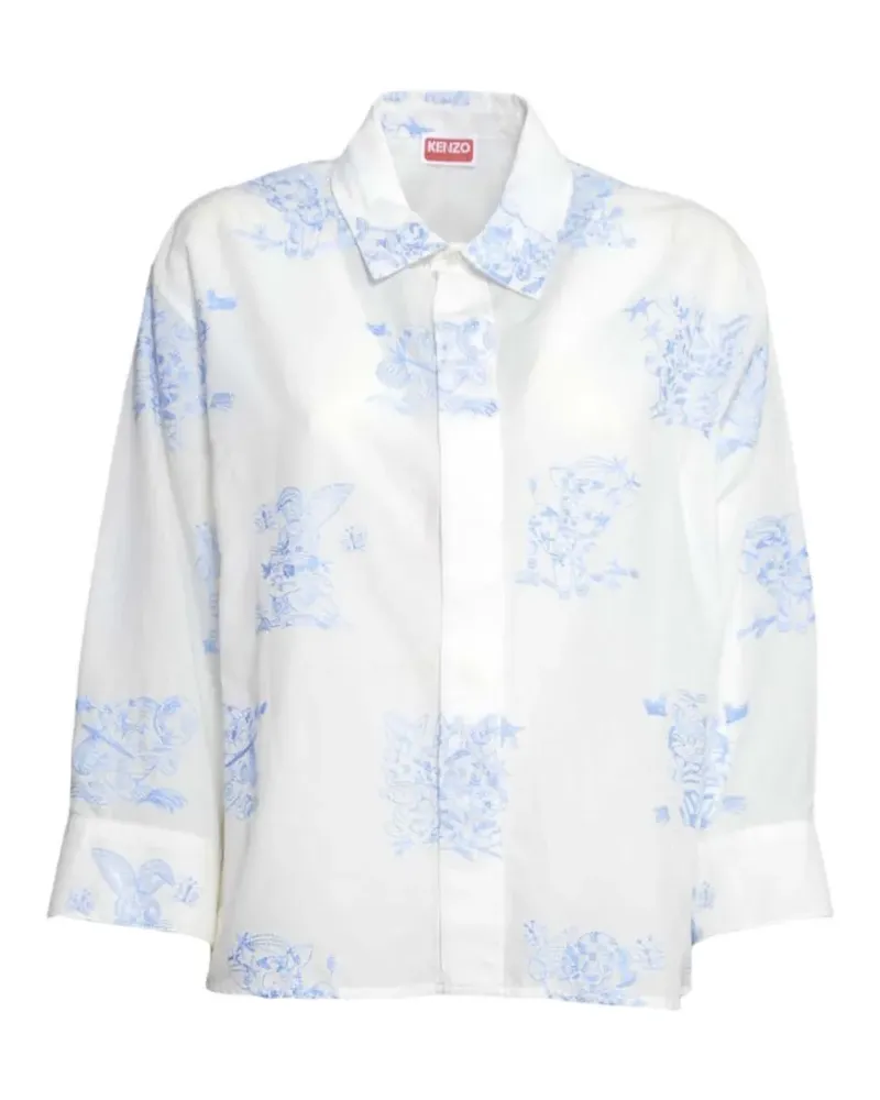 Kenzo floral-print shirt - Weiß Weiß