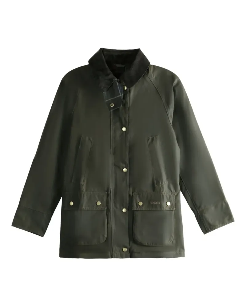 Barbour Jacke mit geknöpften Taschen - Grün Grün