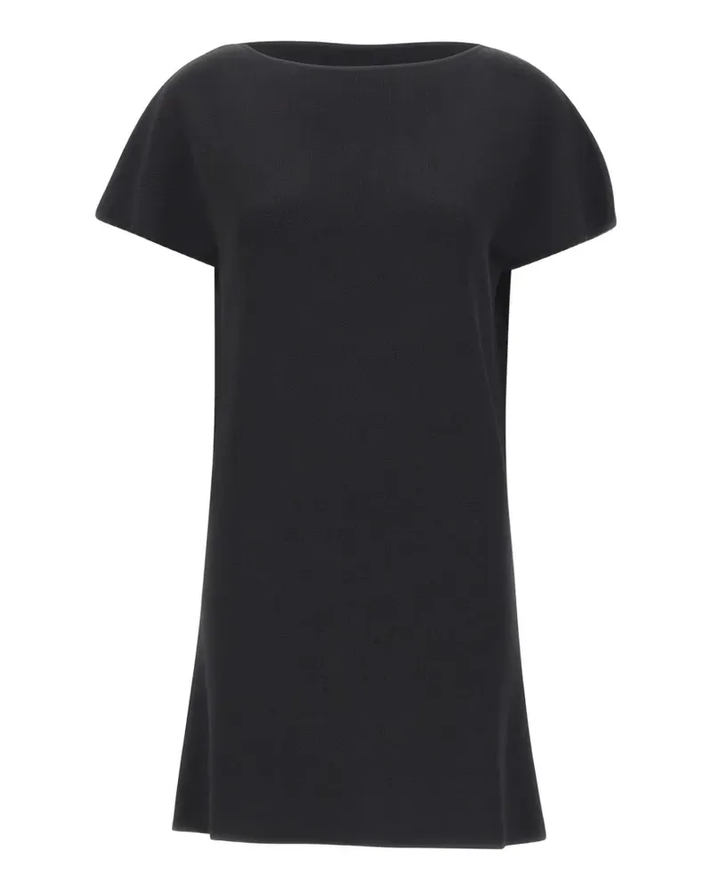 Kaos boat-neck knitted mini dress - Schwarz Schwarz
