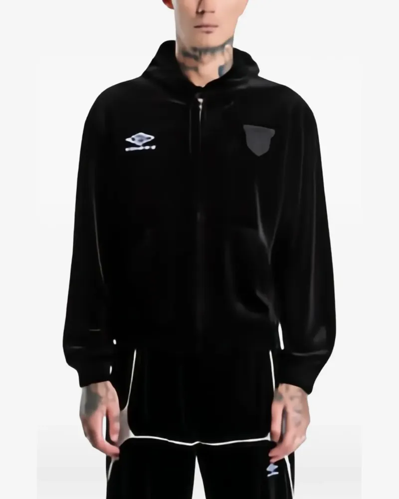 Umbro velvet masked hoodie - Schwarz Schwarz