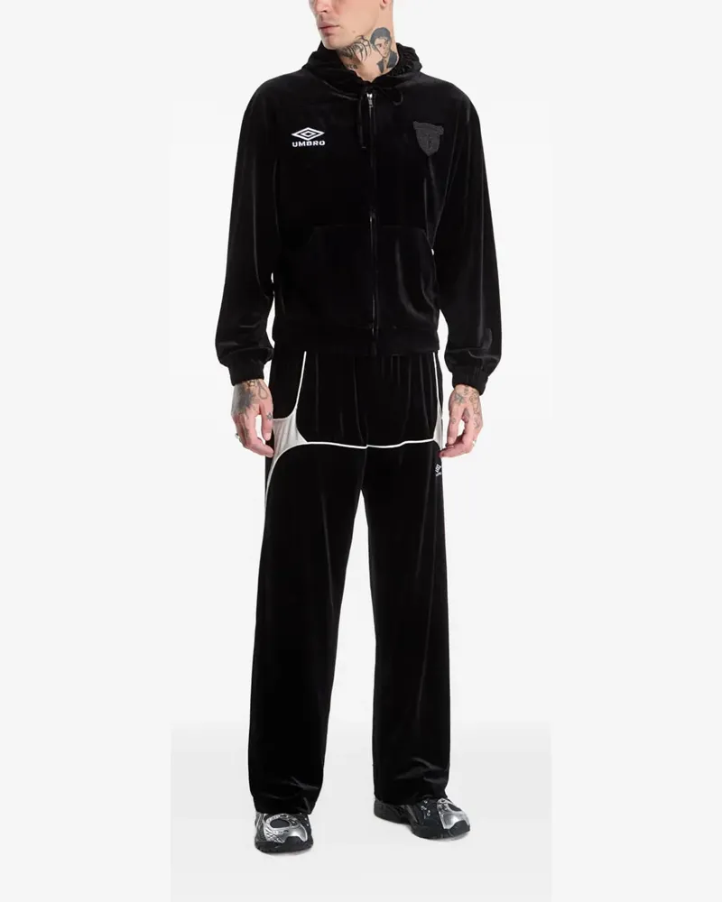 Umbro Hoodie aus Samt mit Maske - Schwarz Schwarz