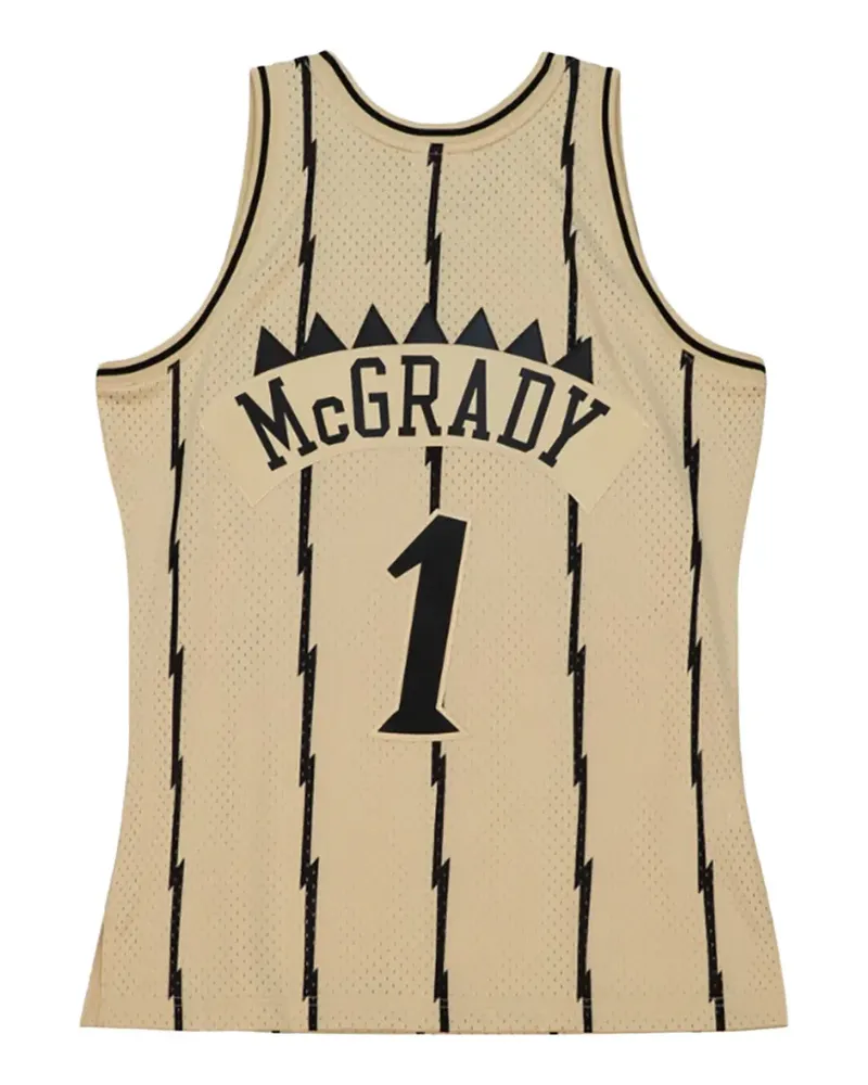Mitchell & Ness x NBA Raptors 1998 "Tracy McGrady" gestreiftes Tanktop - Nude Nude