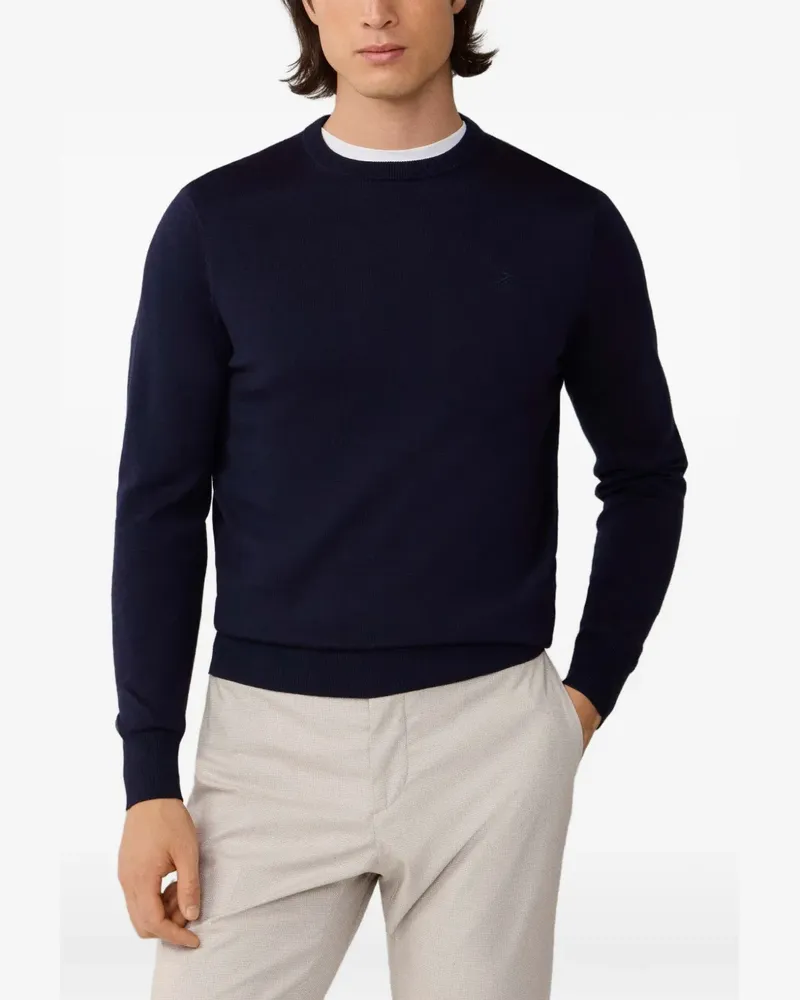 Hackett Bestickter Pullover - Blau Blau