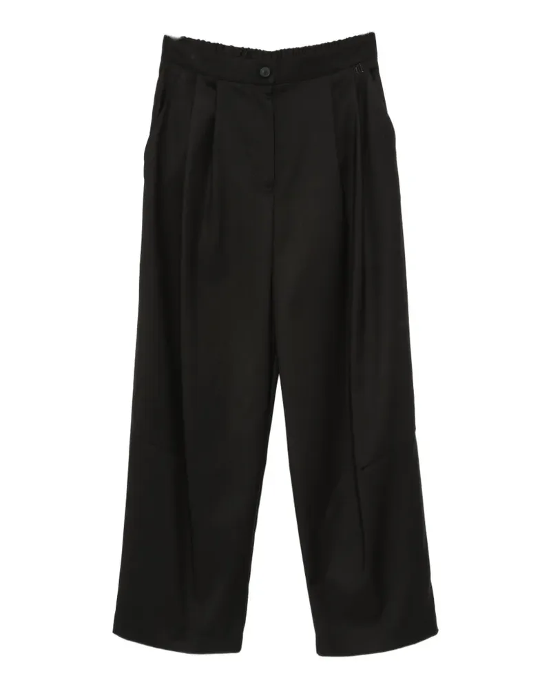 Dixie pleated wide-leg trousers - Schwarz Schwarz