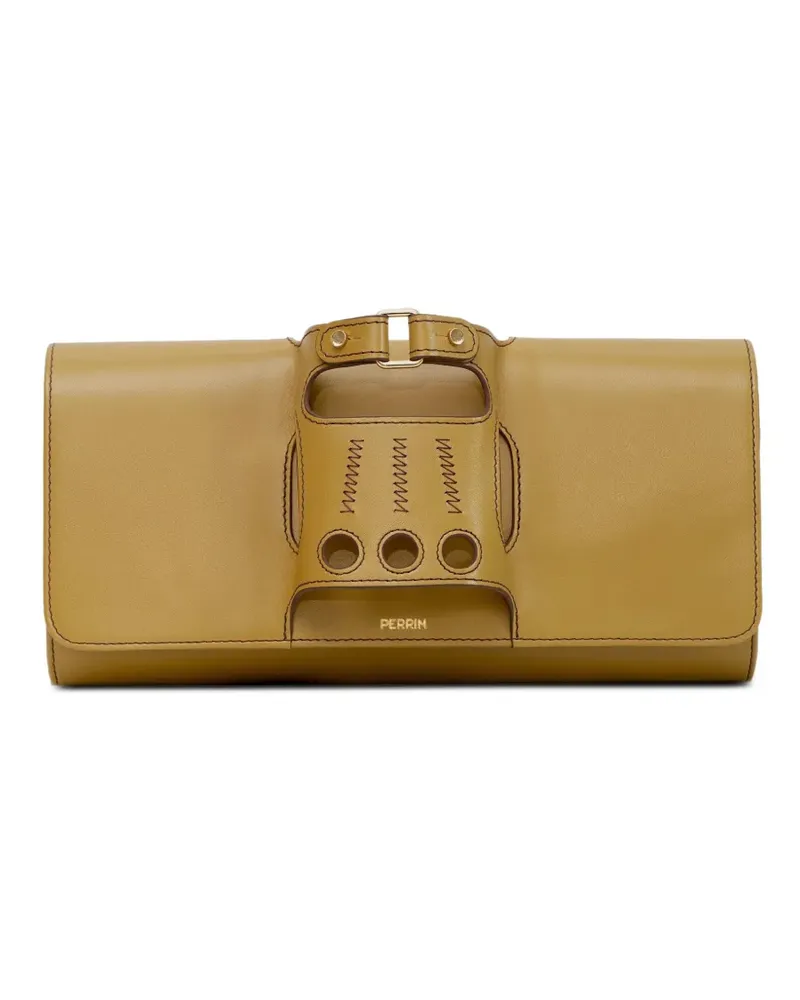 PERRIN PARIS Le Cabriolet Glove Clutch aus Leder - Gelb Gelb