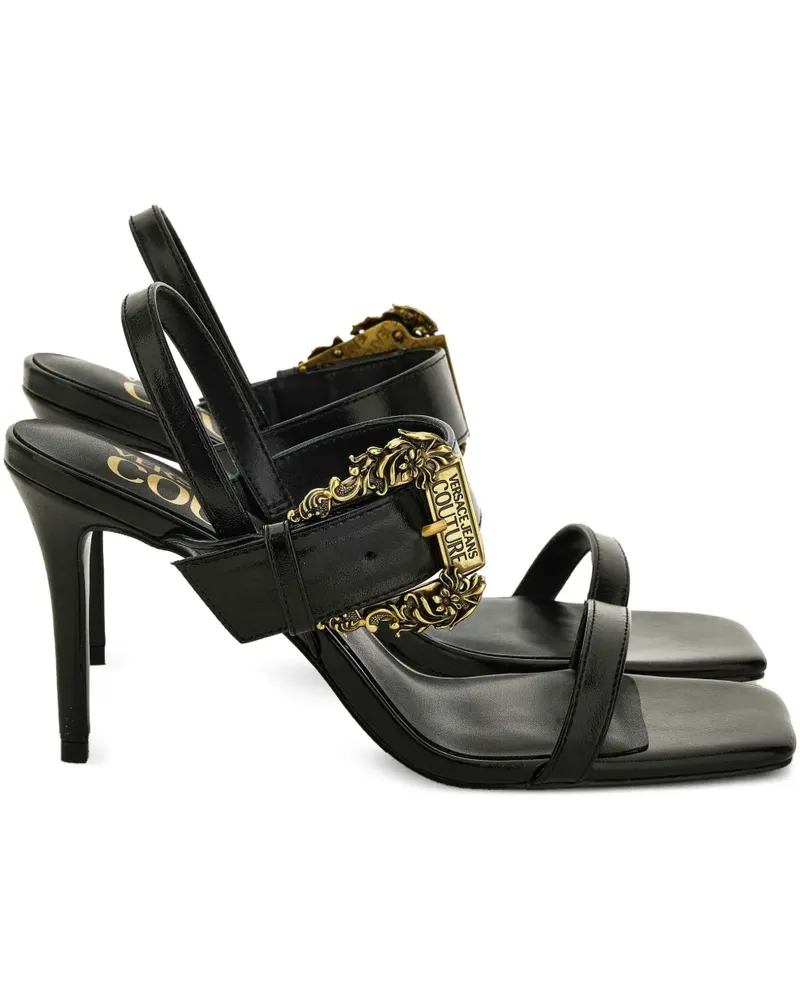 Versace Jeans Sandalen mit Schnalle - Schwarz Schwarz