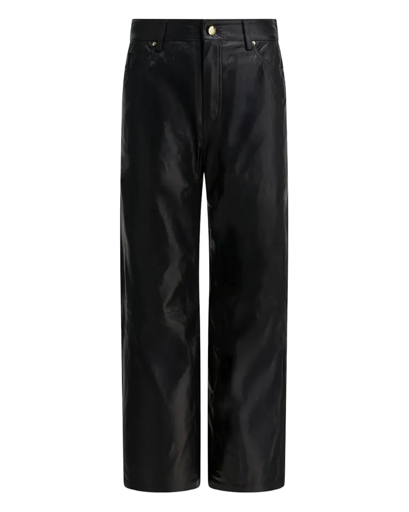 MAX&MOI Bondi leather trousers - Schwarz Schwarz