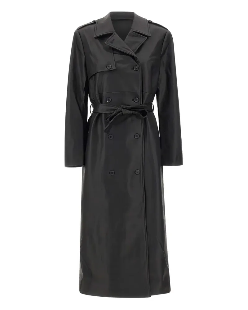 The Garment Brooklyn Trench double-breasted jacket - Schwarz Schwarz