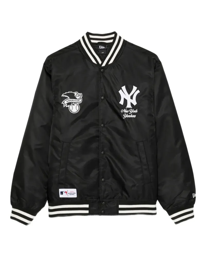 New Era New York Yankees Jacke mit Patch - Schwarz Schwarz