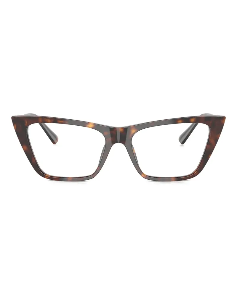 Jimmy Choo JC3025 Cat-Eye-Brille in Schildpattoptik - Braun Braun