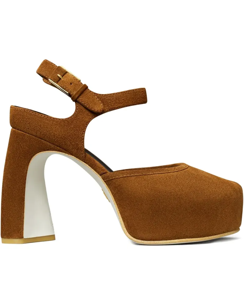 Tory Burch 110mm peep--toe platform sandals - Braun Braun