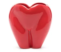 Bottom Of My Heart Vase 12cm - RED