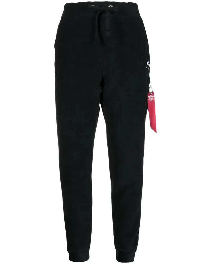 Alpha Industries Jogginghose mit Kordelzug - Schwarz Schwarz