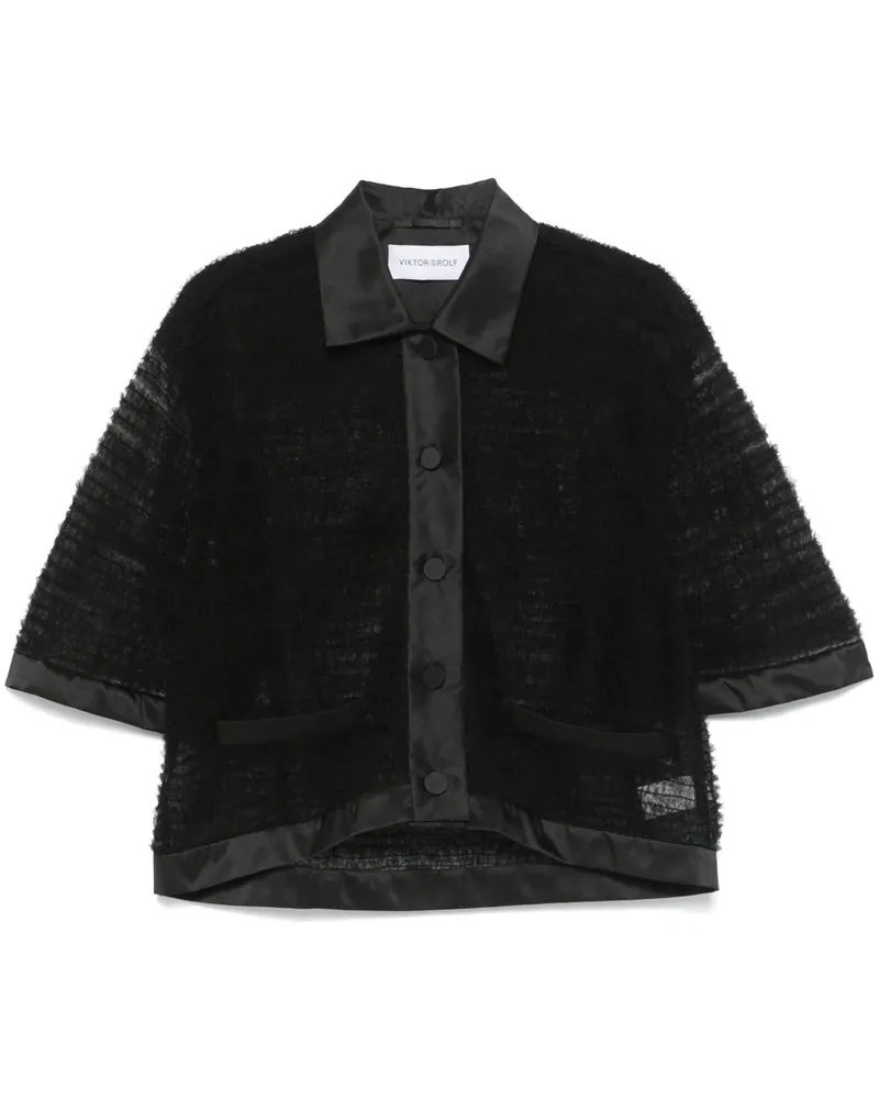 Viktor & Rolf Hemd aus Tüll - Schwarz Schwarz