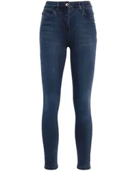 Patrizia Pepe Jeans mit Logo-Schild Blau