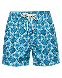 PENINSULA Gargano Badeshorts mit grafischem Print Blau