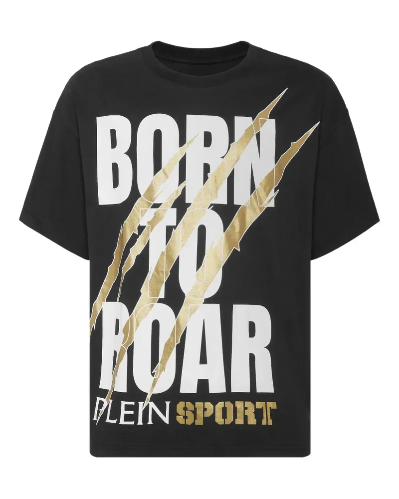 Philipp Plein T-Shirt mit Klauen-Print - Schwarz Schwarz