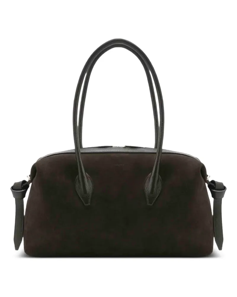 YUZEFI Brioche Tote Bag aus Wildleder - Braun Braun