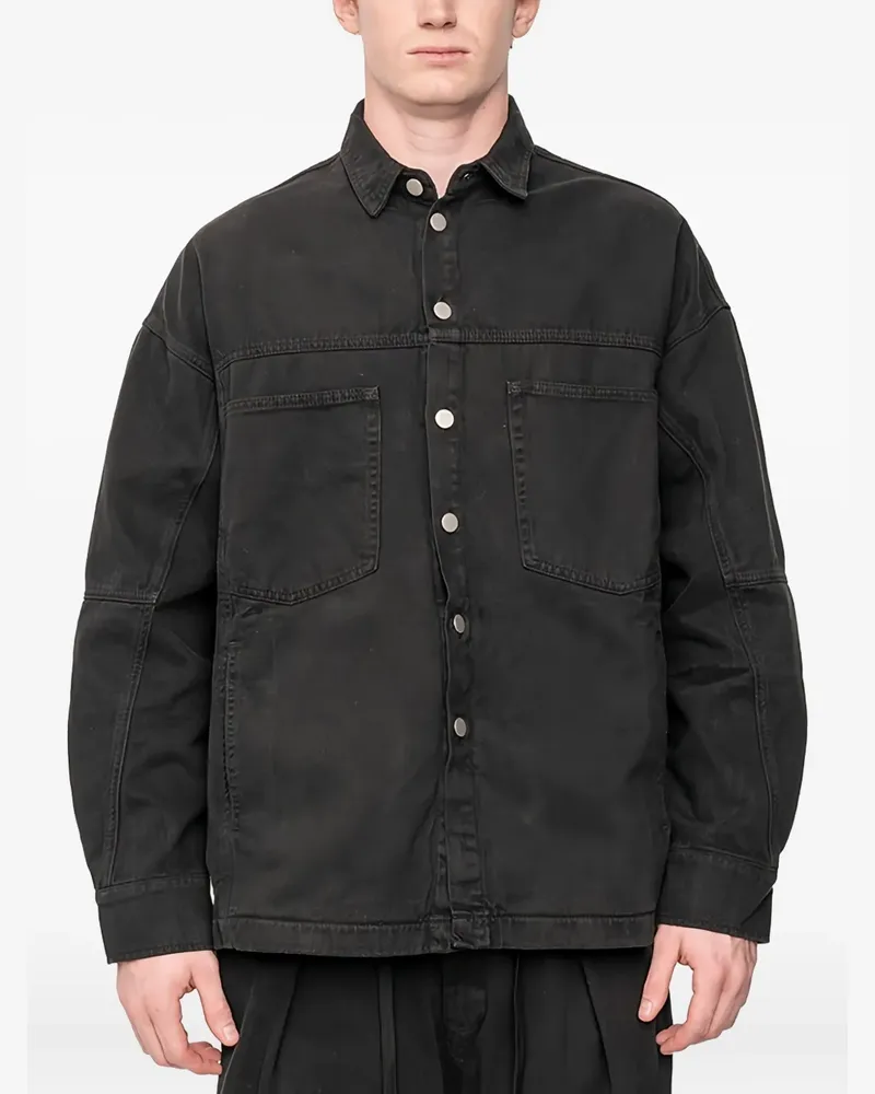 Andrea Ya'aqov Hemd mit aufgesetzter Tasche - Schwarz Schwarz