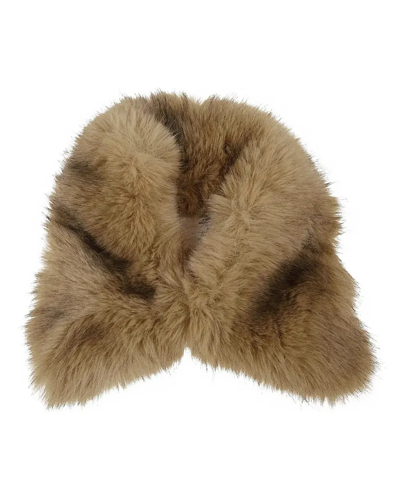 STAND faux-fur scarf - Braun Braun
