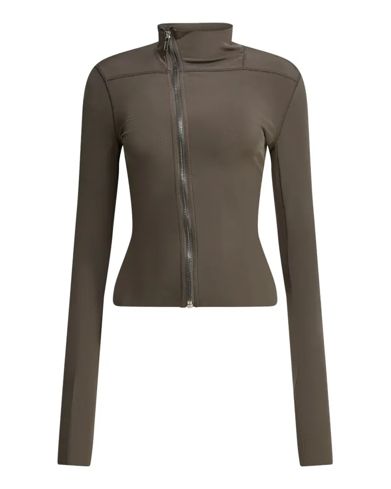 Rick Owens asymmetric-zip-fastening jacket - Braun Braun