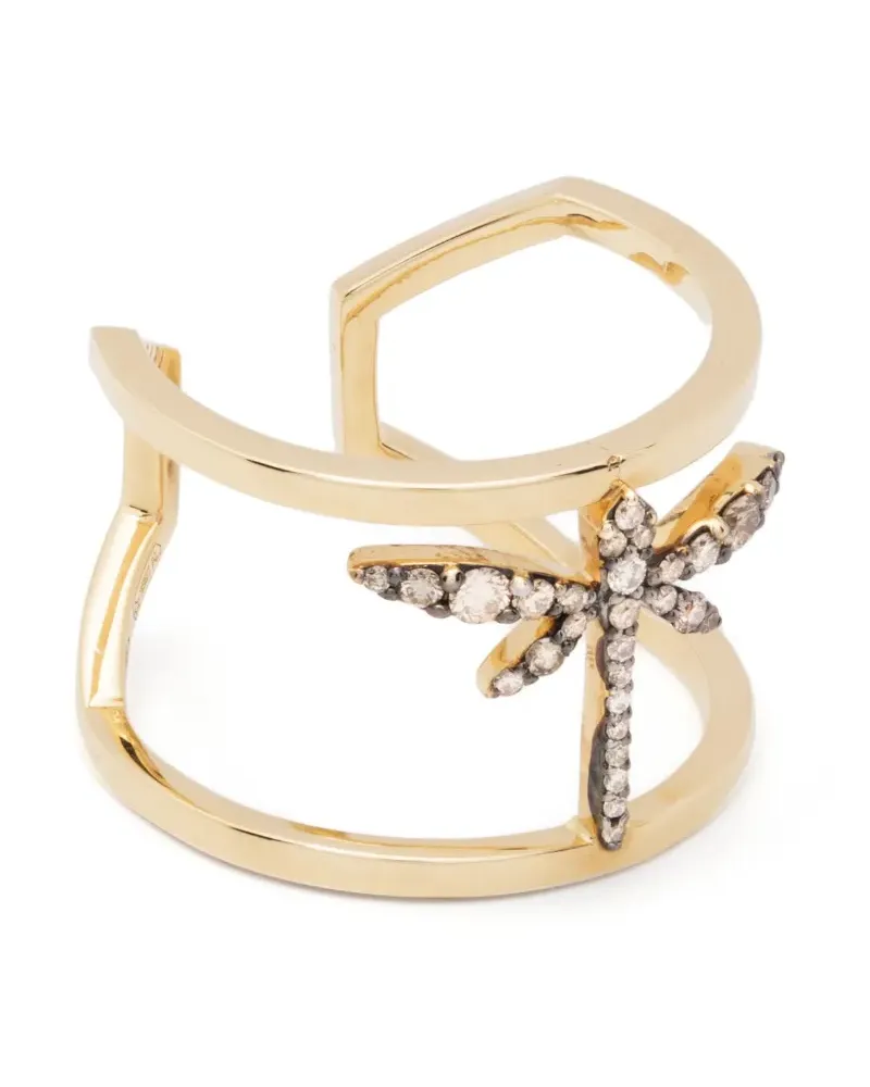 ANAPSARA 18kt Gelbgoldring mit Diamanten Gold