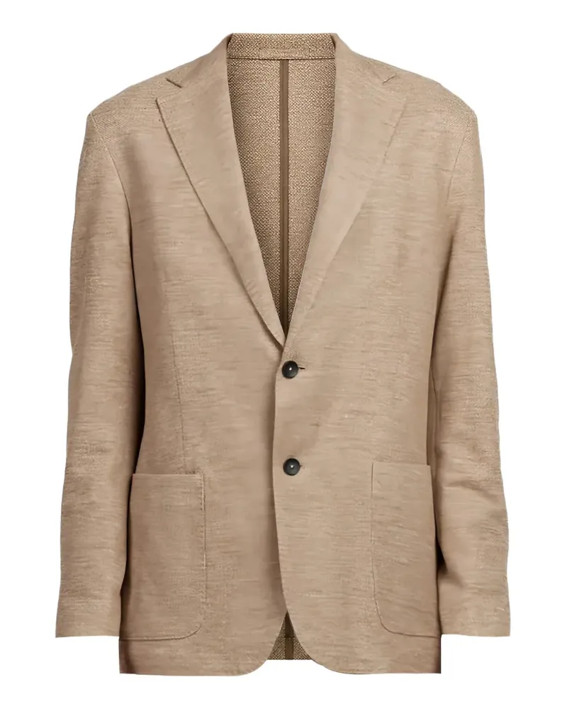 FRADI single-breasted notch-lapel blazer - Nude Nude