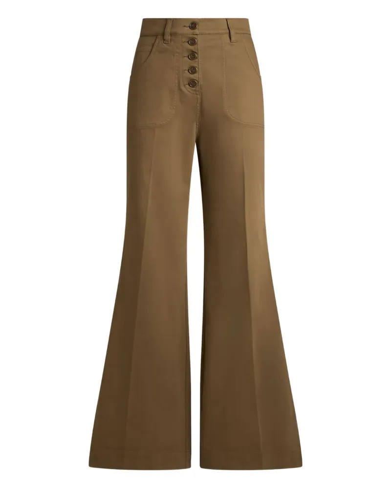 Etro Jeans mit ausgestelltem Bein - Braun Braun