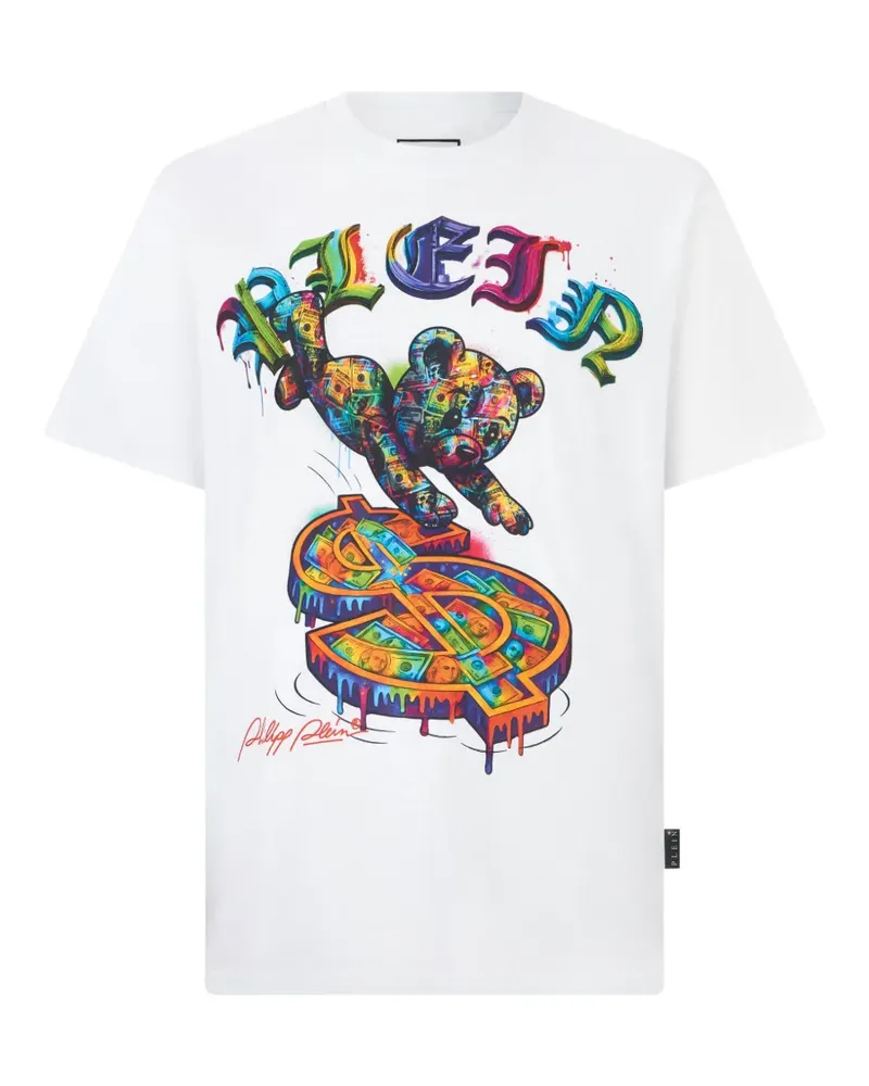 Philipp Plein T-Shirt mit grafischem Print - Weiß Weiß