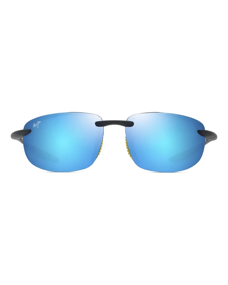 Maui Jim Ho’okipa Ultra Sonnenbrille mit eckigem Gestell - Schwarz Schwarz