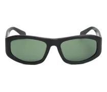 Landon Sonnenbrille mit eckigem Gestell - Schwarz