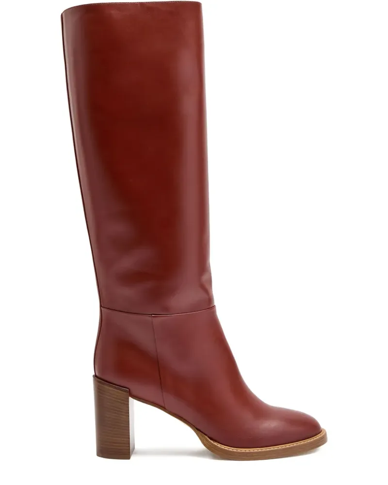 Gabriela Hearst 75mm Bocca block-heel boots - Rot Rot