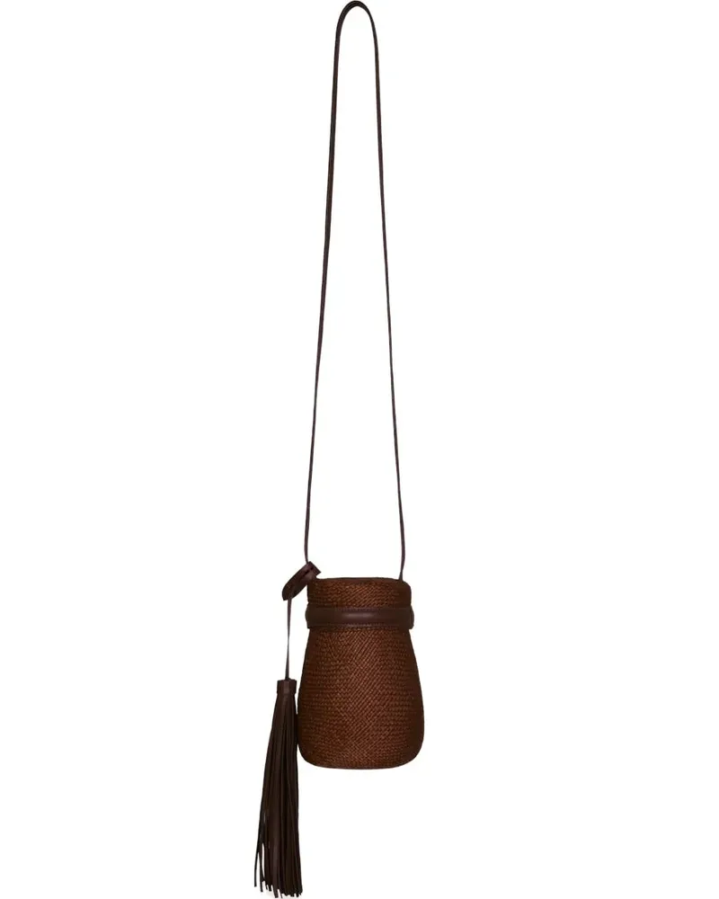 Johanna Ortiz The Provider tassel crossbody - Braun Braun