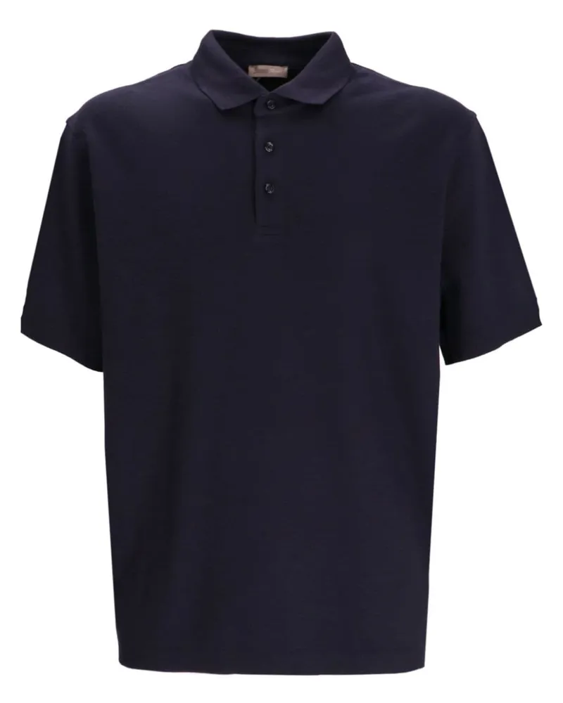 Herno Klassisches Poloshirt - Blau Blau