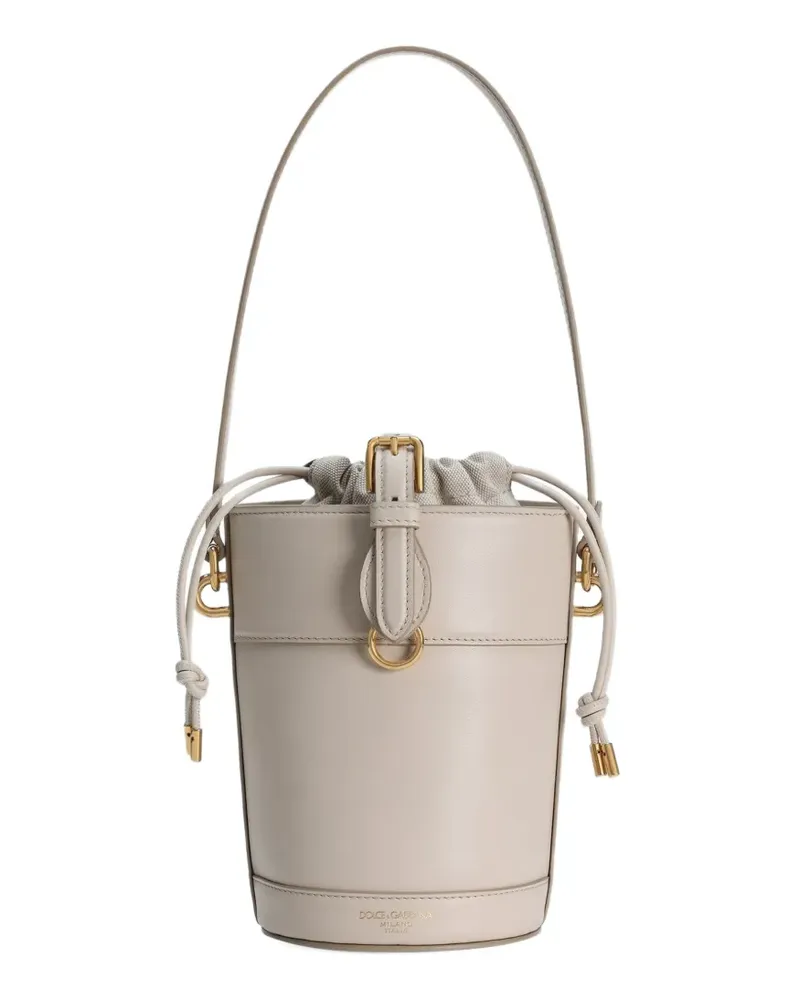 Dolce & Gabbana Beuteltasche mit Logo - Nude Nude