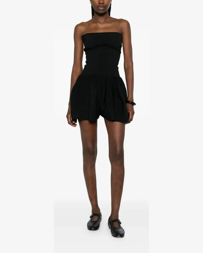 CFCL strapless flared playsuit - Schwarz Schwarz